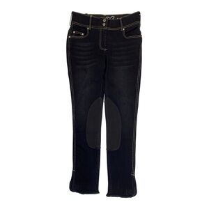 Goode Rider™ Jean Knee Patch Breech in Black Denim
Size 30